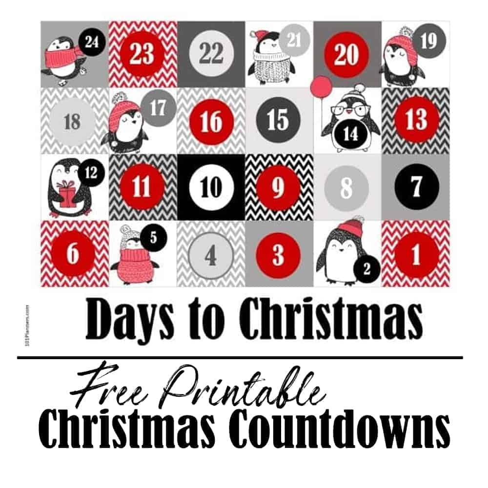 Free Printable Christmas Countdown And Advent Calendar 4