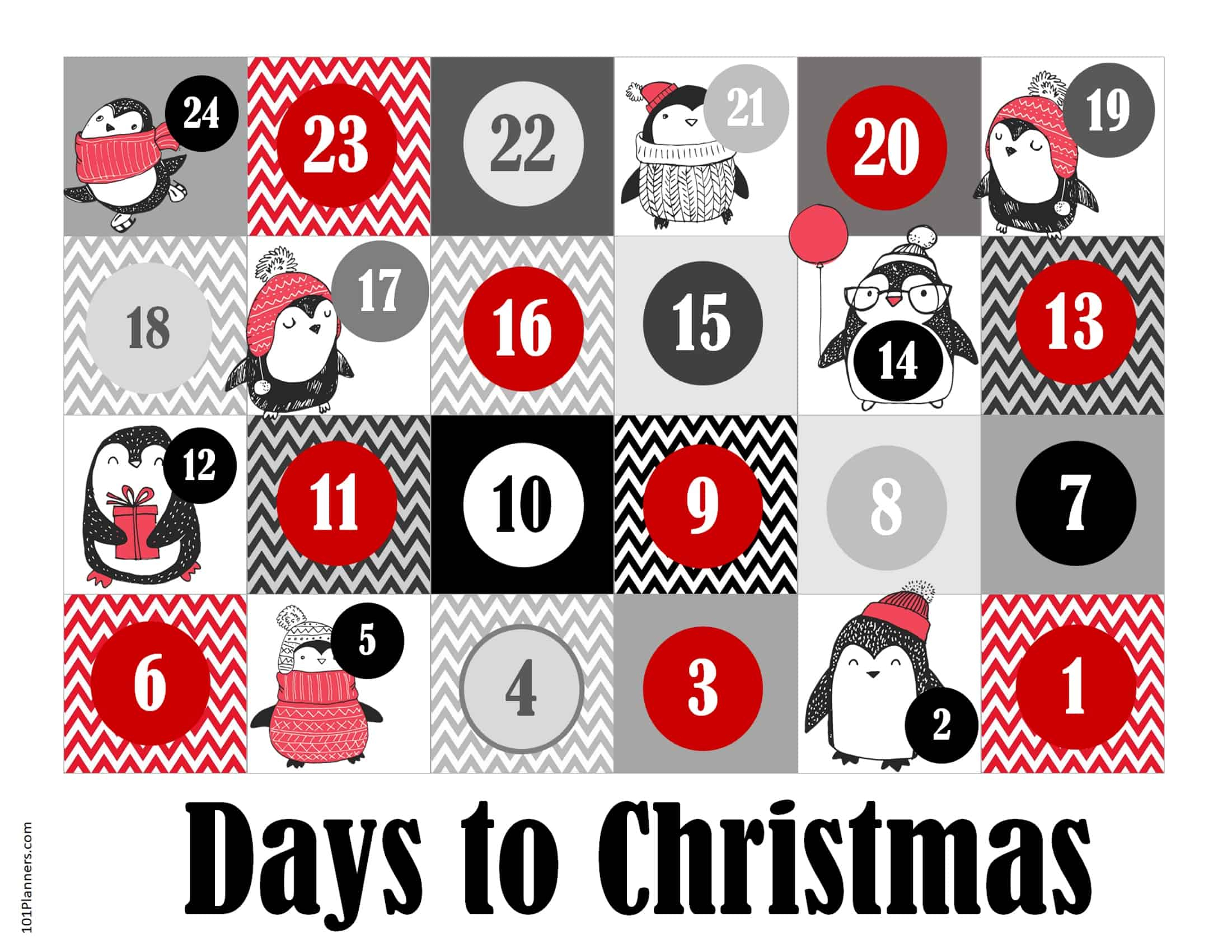 Free Printable Christmas Countdown And Advent Calendar 6