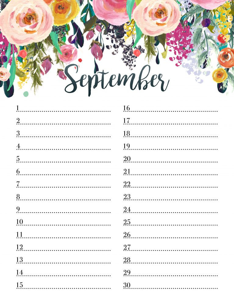 Free Printable Farmhouse Perpetual Calendar The Cottage 1