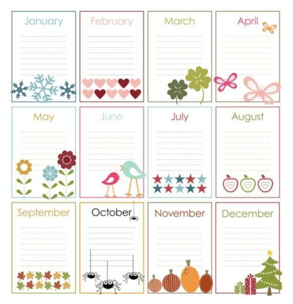 Free Printable Perpetual Calendars The Birthday Display