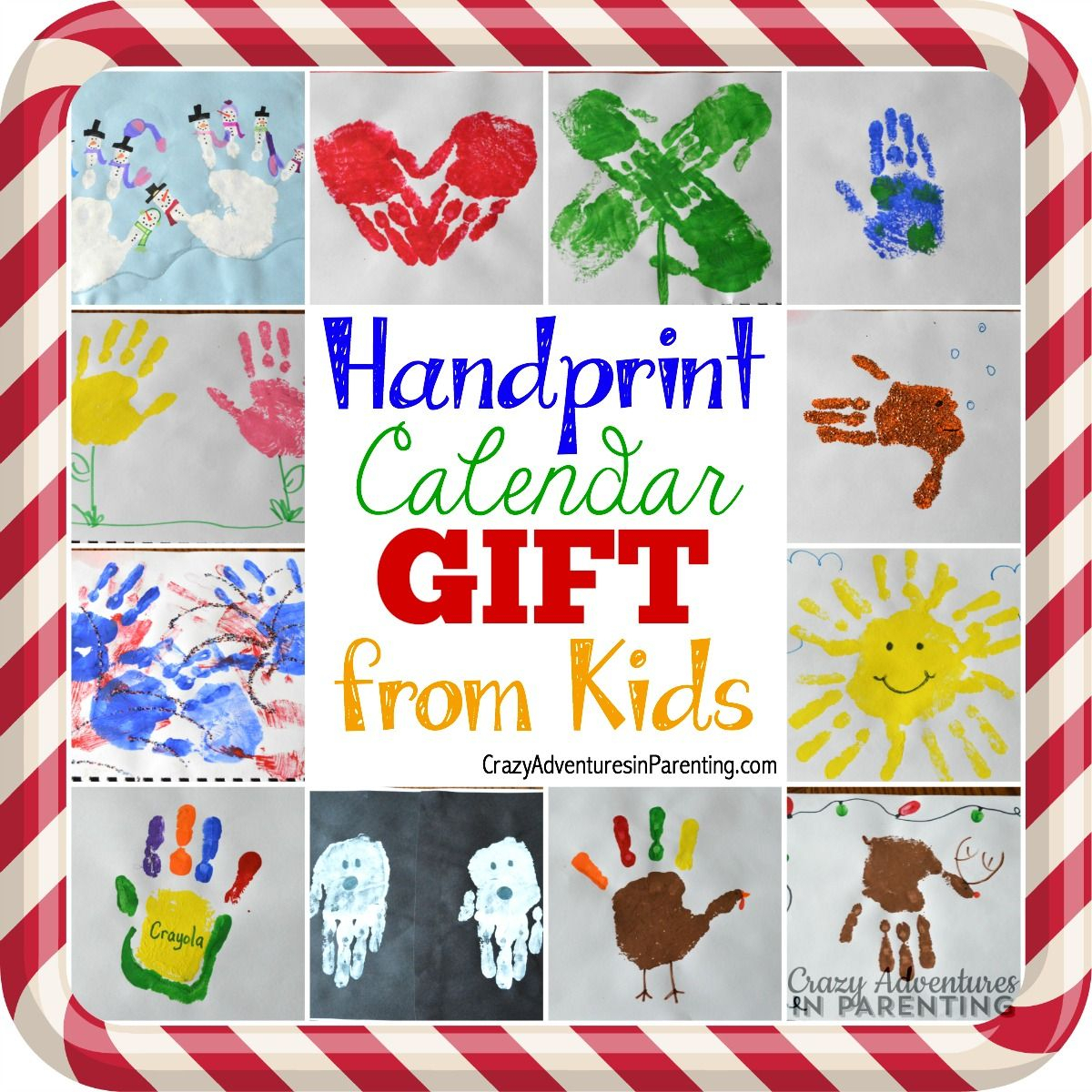 Handprint Calendar 15 Homemade Gift Ideas Kids Can Make