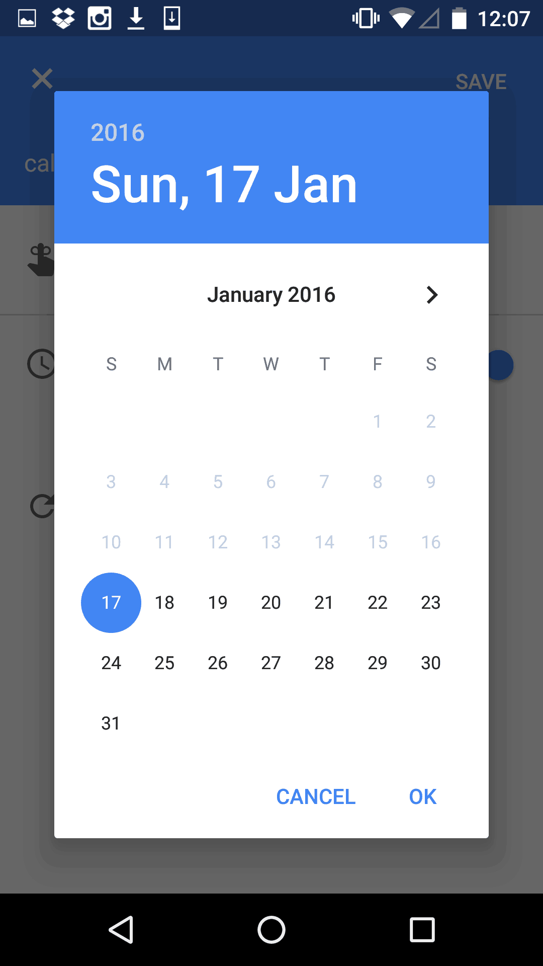 Inspiration Date Pickergoogle Calendar Ui Garage