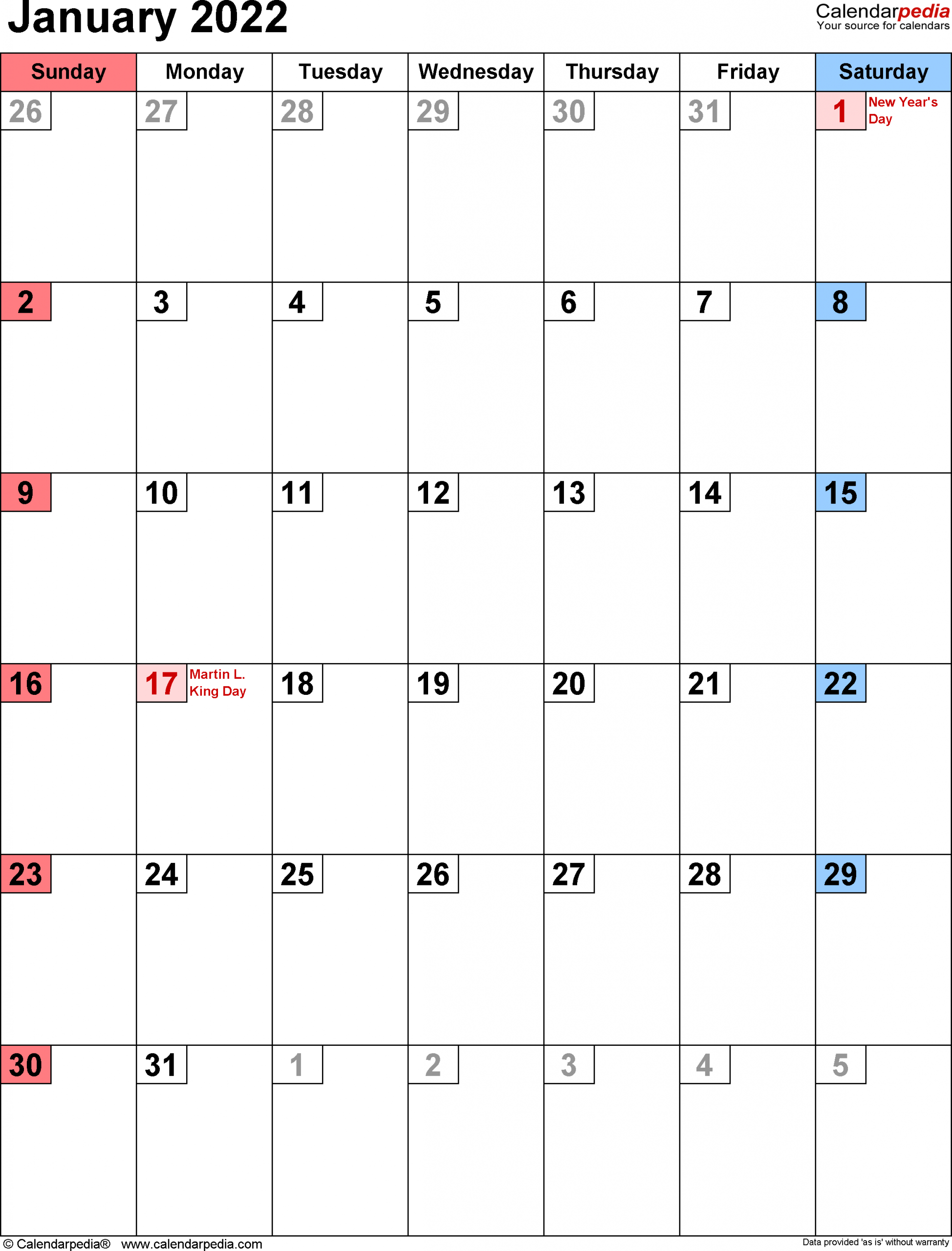january 2022 calendar templates for word excel and pdf