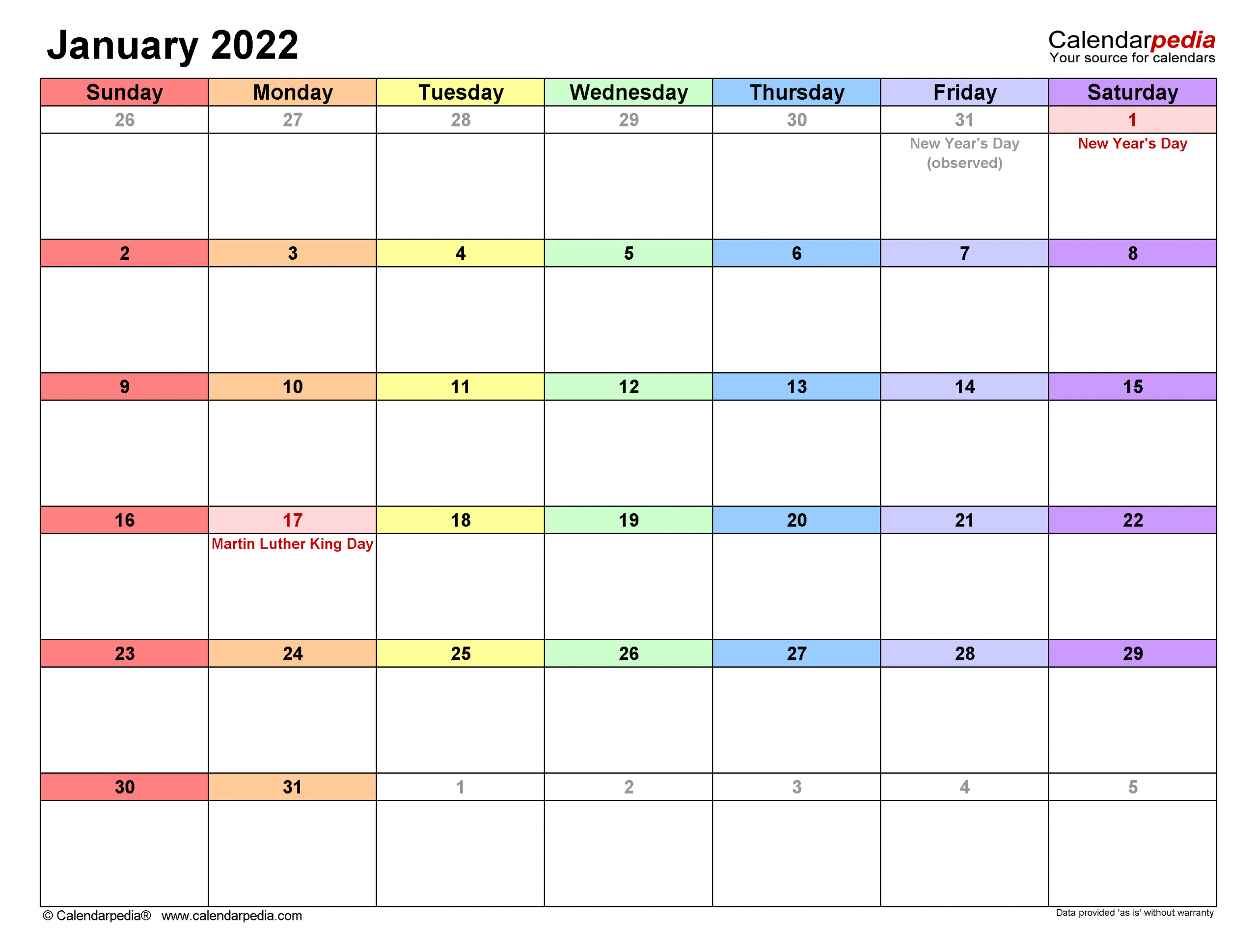 January And February 2022 Calendar 3 Month Printable 1