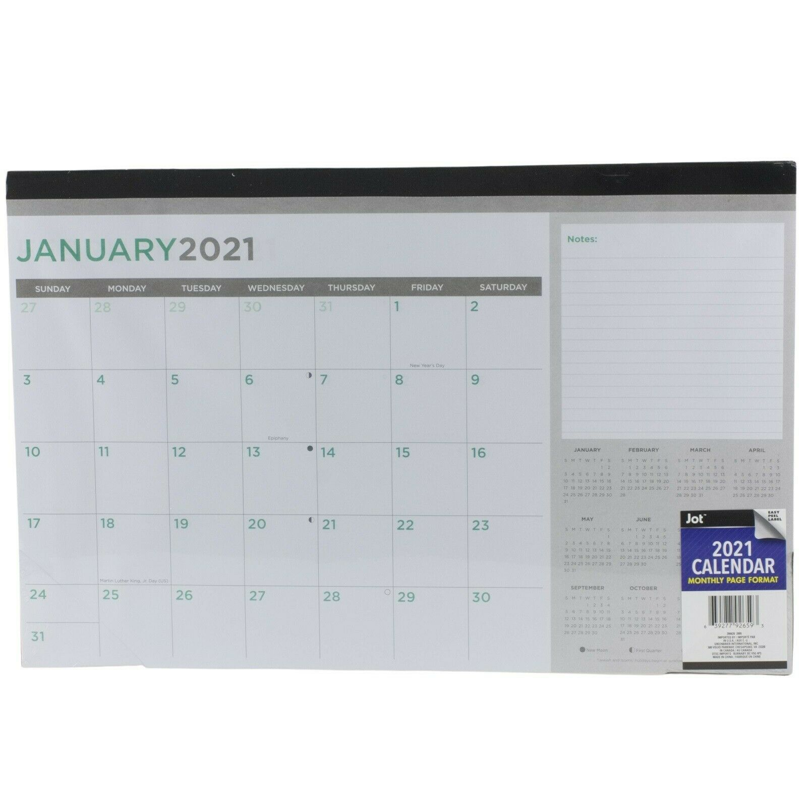 Jot 2021 Monthly Desk Pad Calendar 11 X 17 Ebay