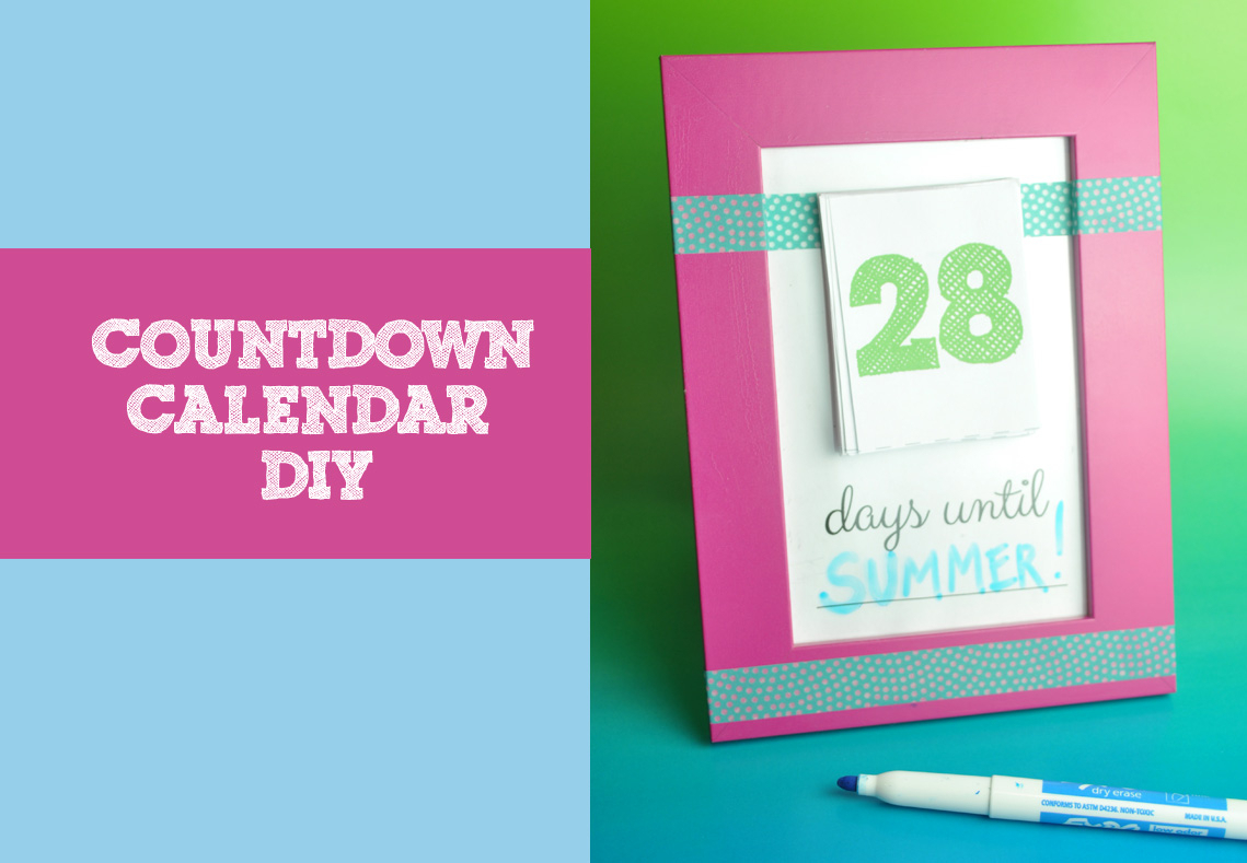 Make Your Own Countdown Calendar And Notepad Club Chica