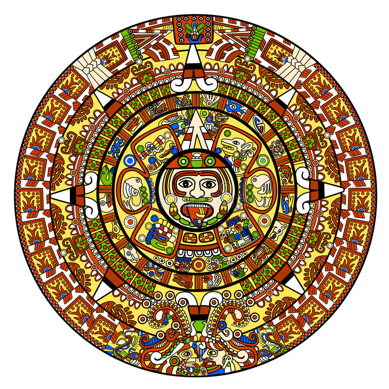 Maya Calendar Stock Illustration Illustration Of 1