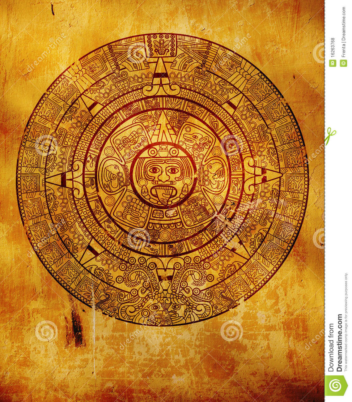 Maya Calendar Stock Illustration Illustration Of 2