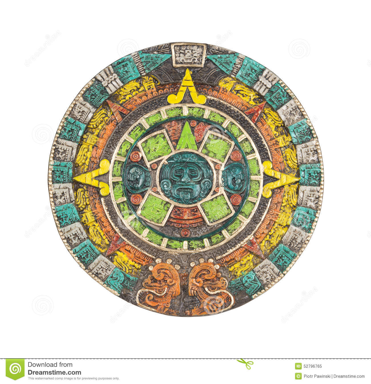 Mayan Calendar Stock Image Image Of Carving Circle 1