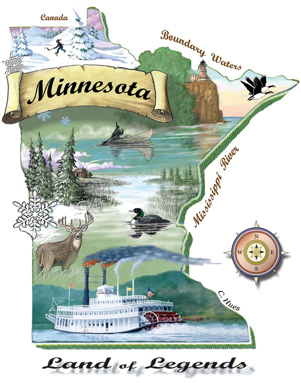 Minnesota Land Of Legends And 10000 Lakes Artguy Chuck