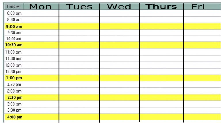 Monthly Calendar Monday Friday Are Using A Calendar