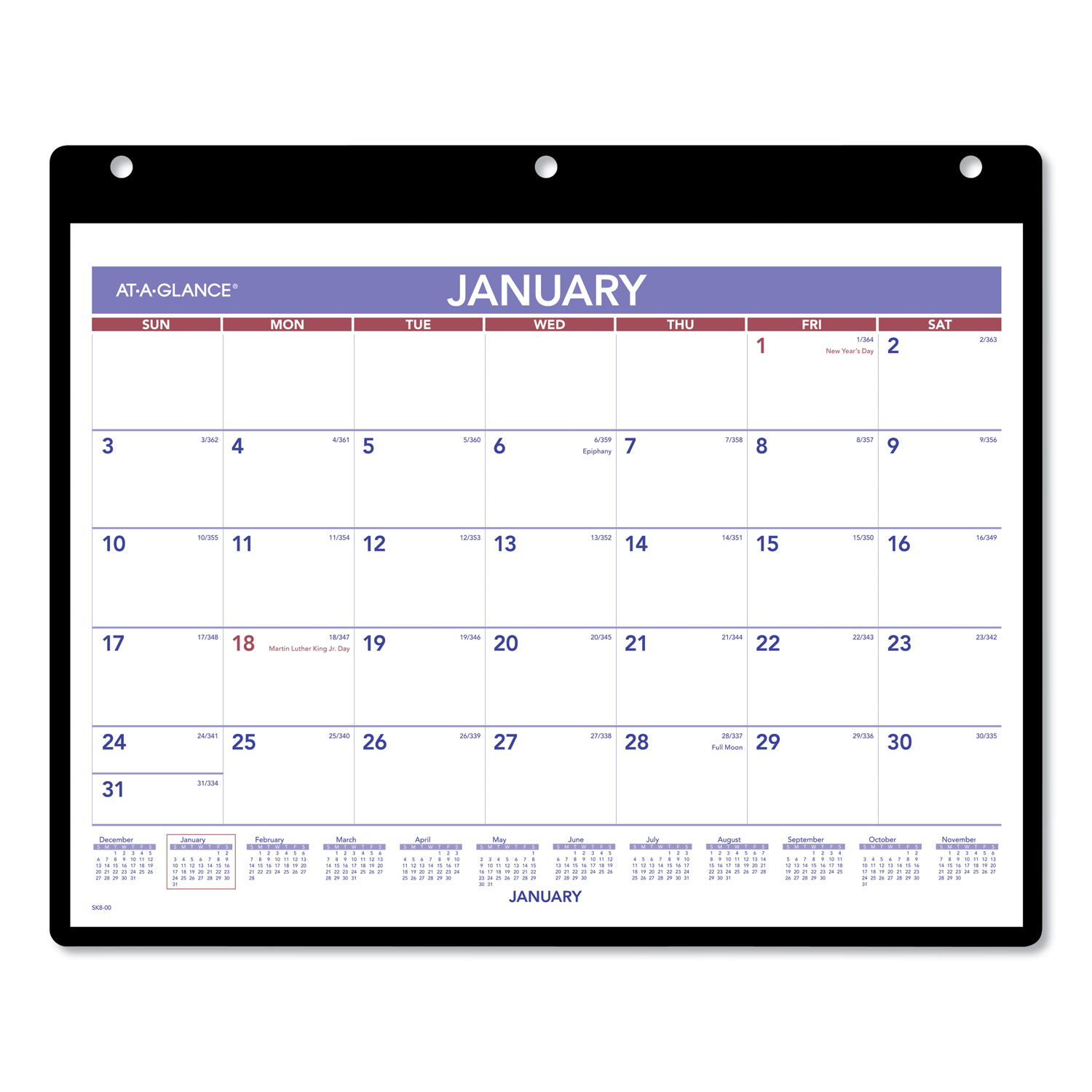 Monthly Desk Wall Calendar 11 X 8 White 2021