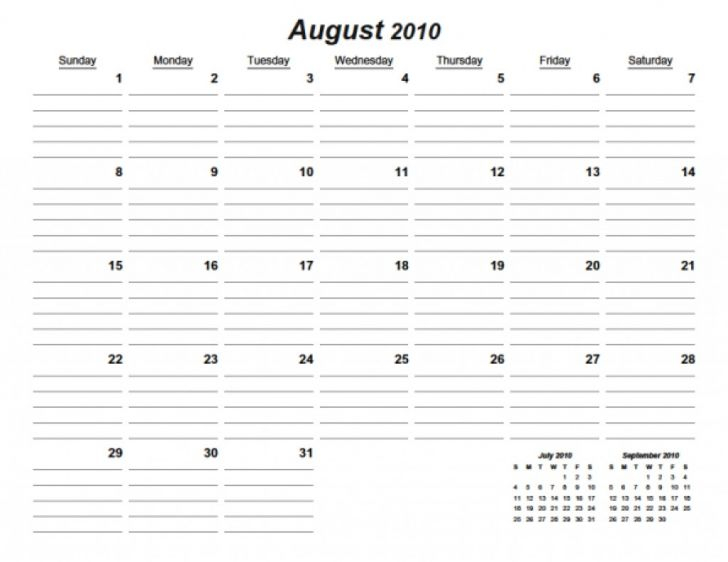 New Free Printable Calendars With Lines Free Printable 1