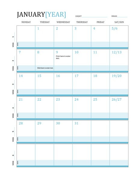new lesson plan calendar printable free printable