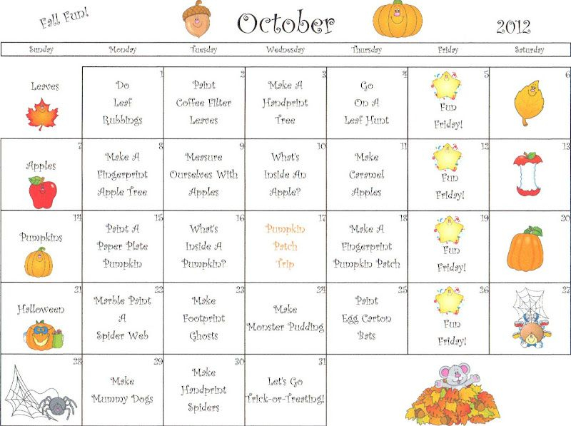 Nursery School Lesson Plan Info Chart With Images
