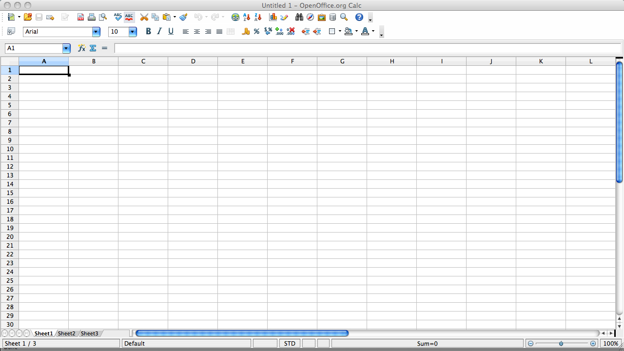 Open Office Spreadsheet Inside Fileopenoffice Calc In Mac