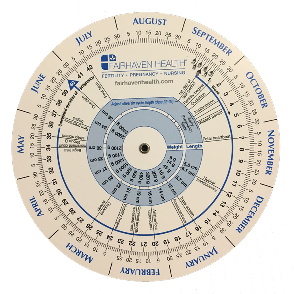 ovulation calendar and pregnancy wheel