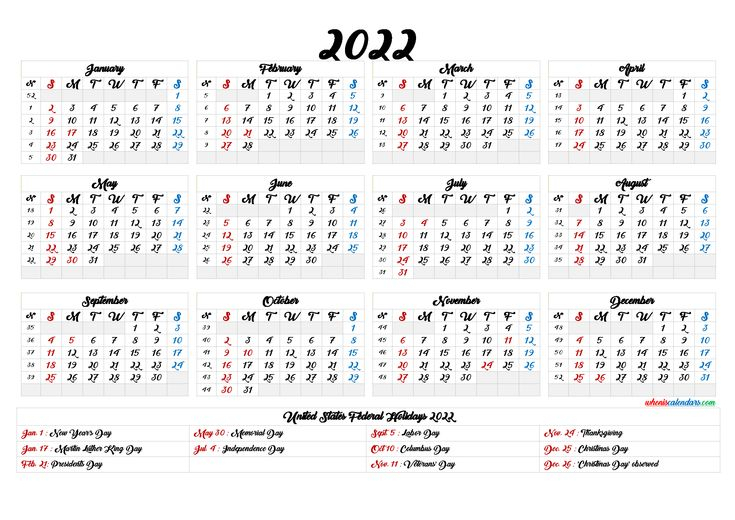 printable 2022 calendar one page 6 templates calendar