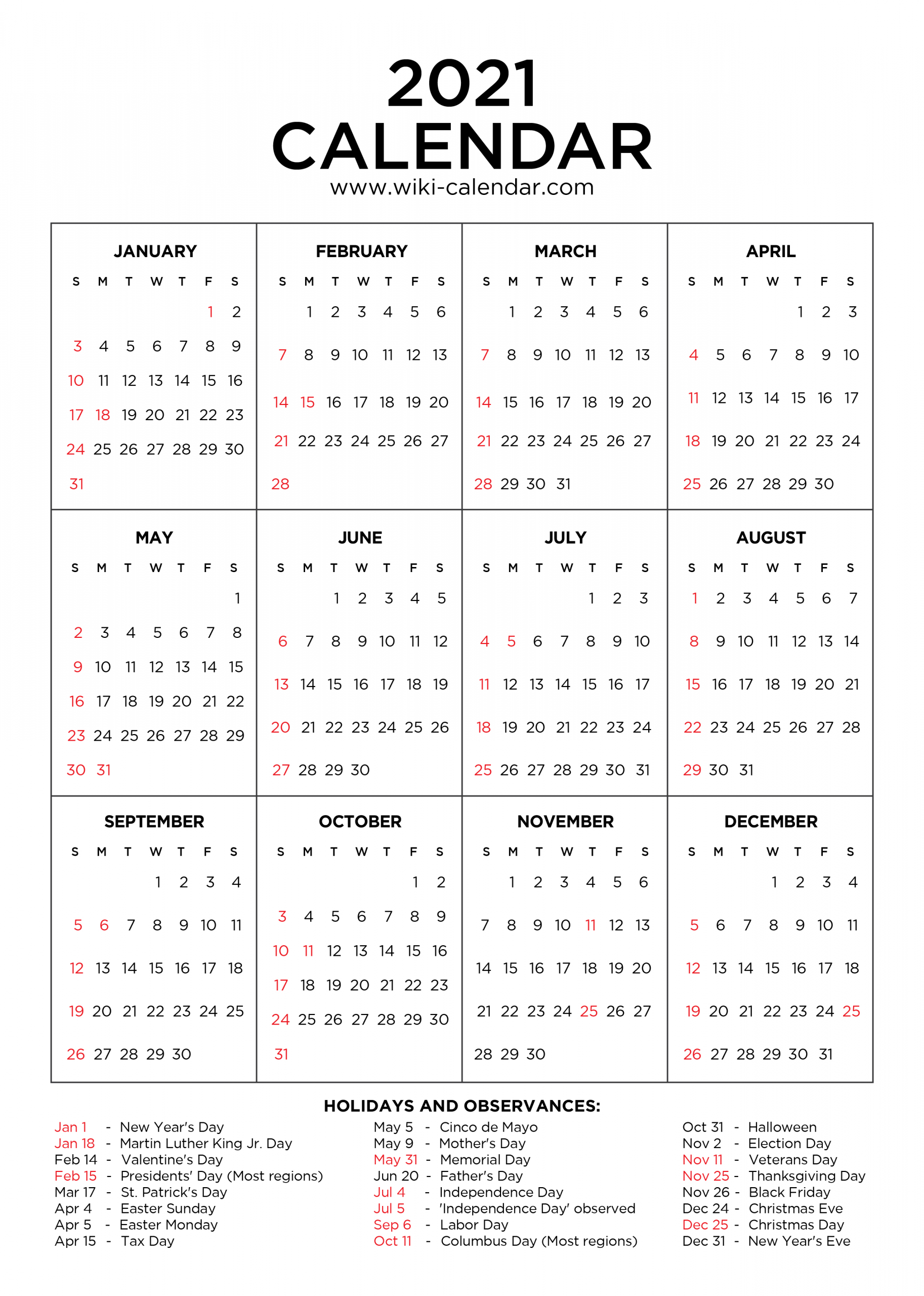 Printable 58 2021 Calendar Free Student Binder