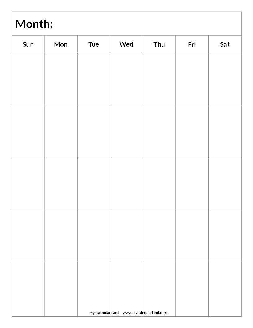 printable blank calendar weekly calendar template blank 1