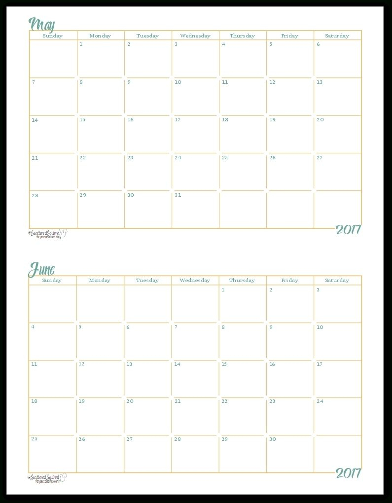 printable blank monthly calendar with lines for purse 1