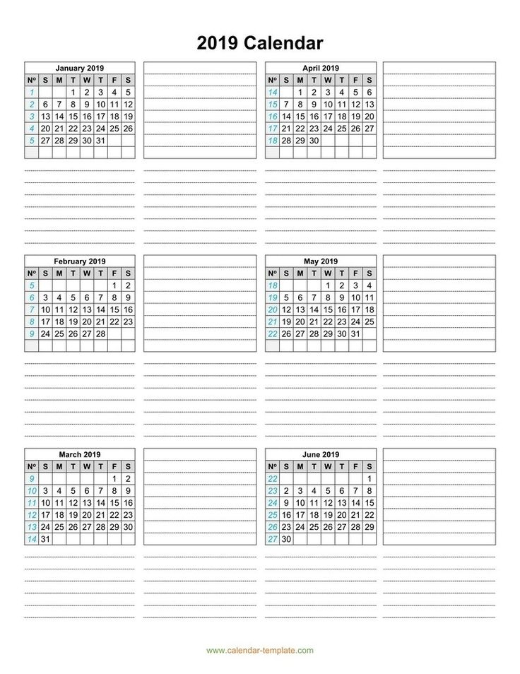 printable calendar 6 months per page free printable