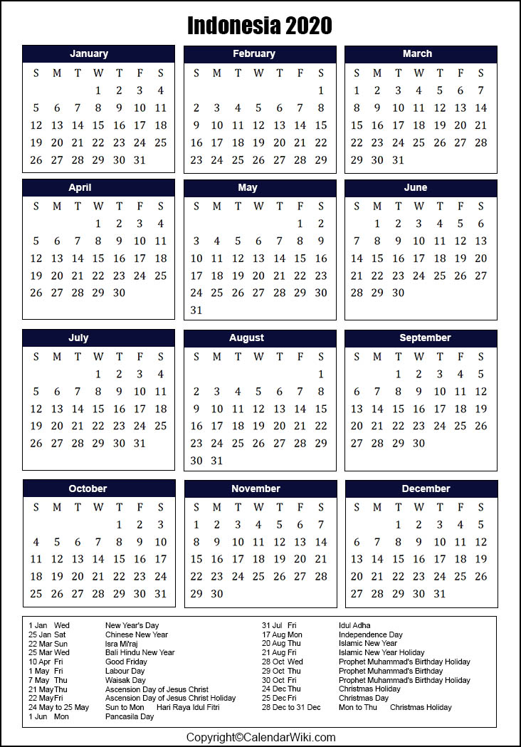 printable calendar indonesia 2021 printable 2021