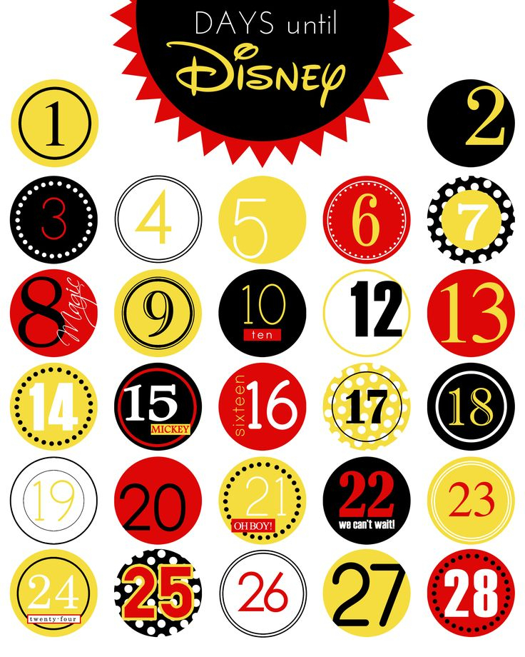 printable disney countdown calendar calendar templates 1