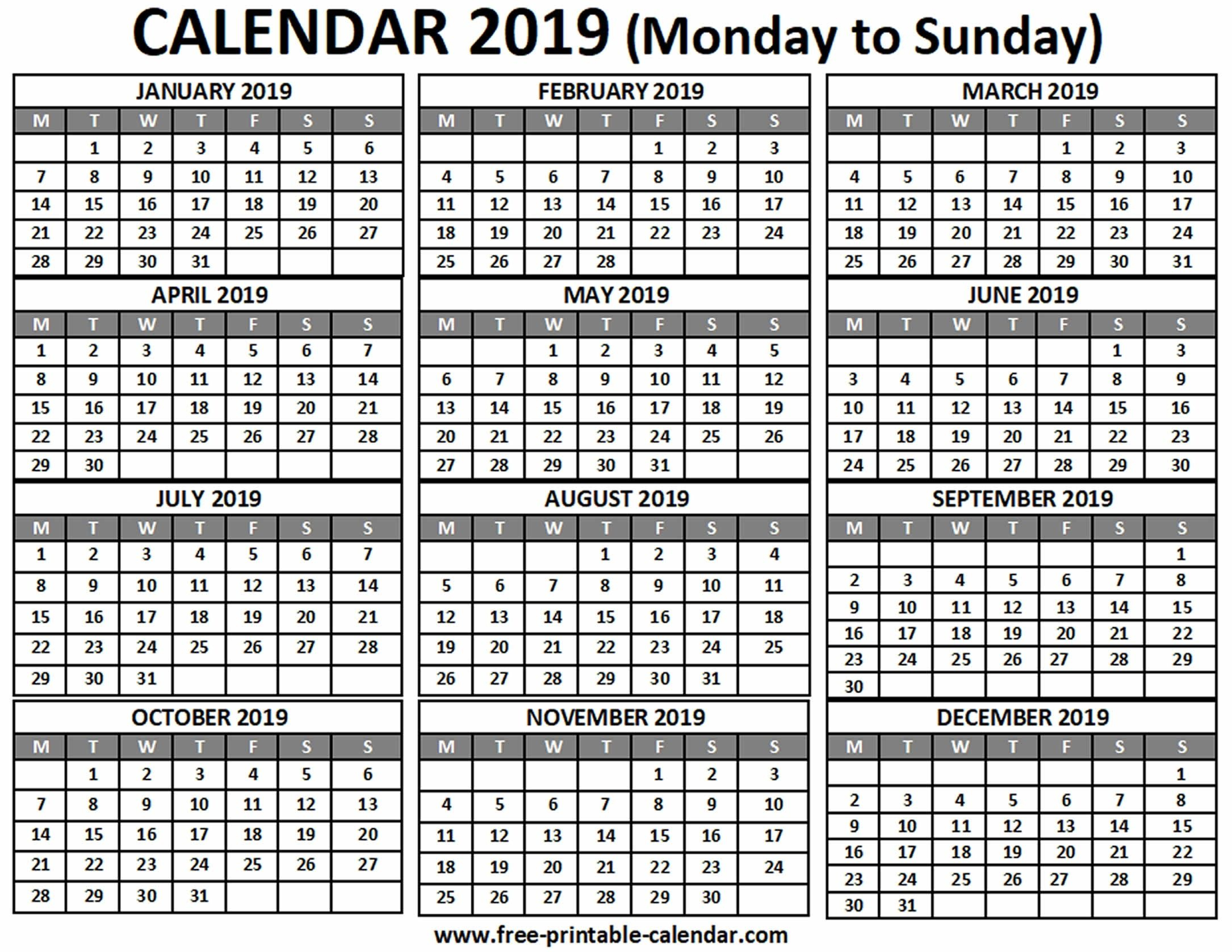 Remarkable 4 Months On One Page Calendar Print Calendar