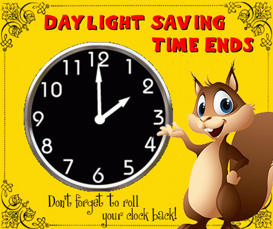 roll your clock back free daylight saving time ends