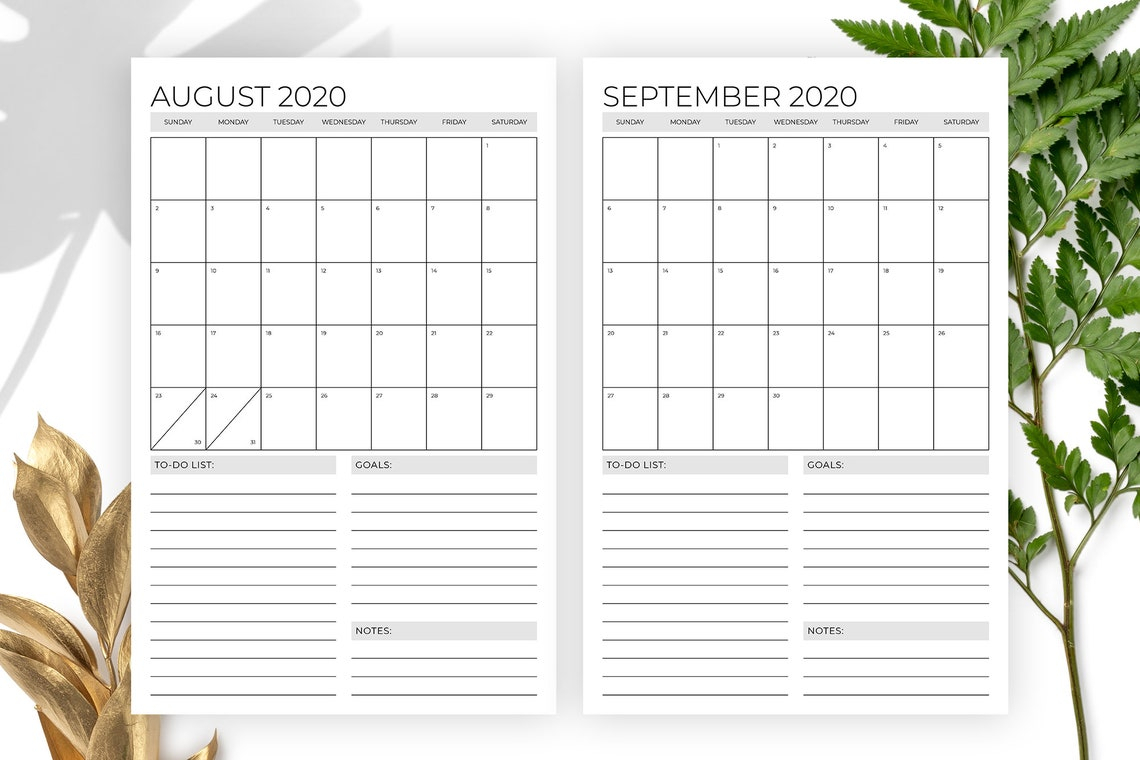 Sale Vertical 11 X 17 Inch 2020 Calendar Template Instant