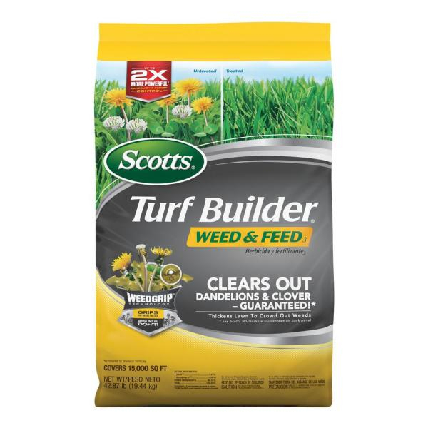 Scotts Turf Builder 43 Lb 15000 Sq Ft Weed And Feed