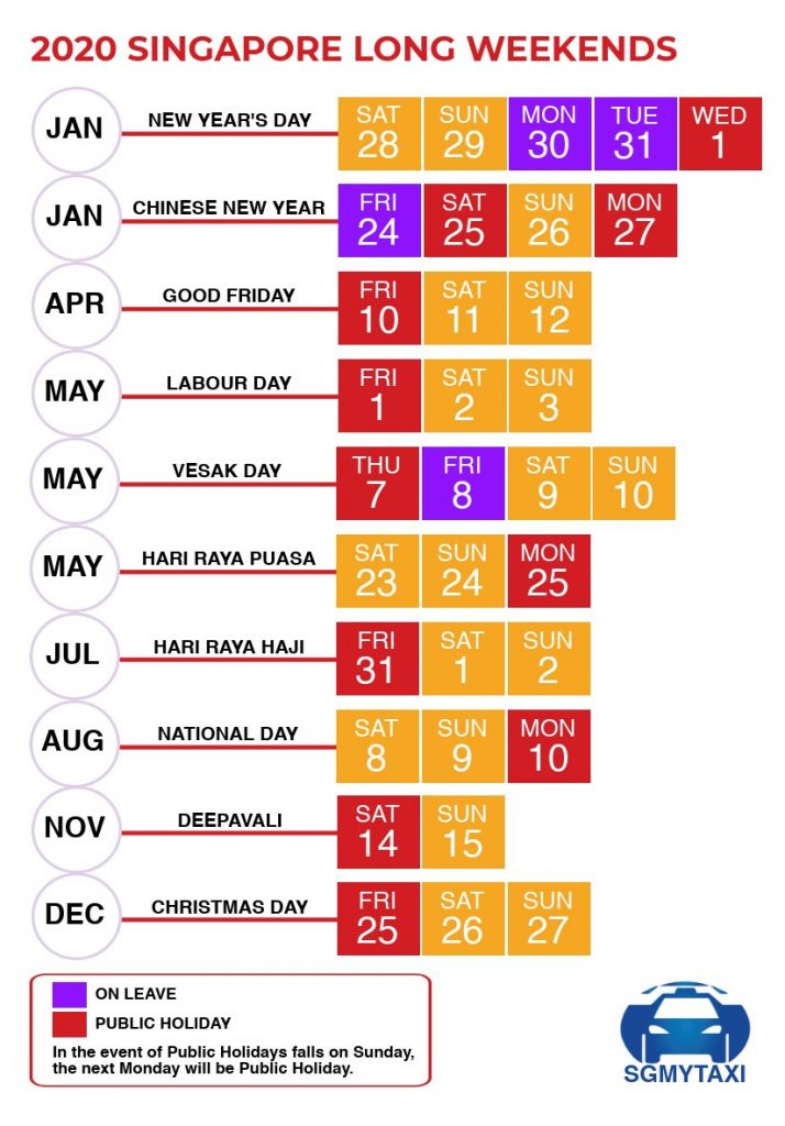 Singapore Public Holiday Calendar 2022