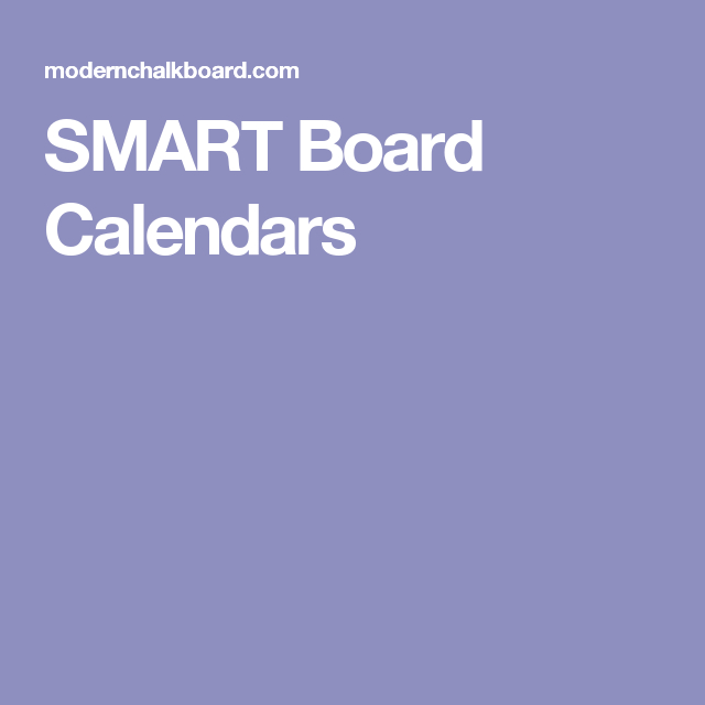 Smart Board Calendars Smart Board Templates Smartboard