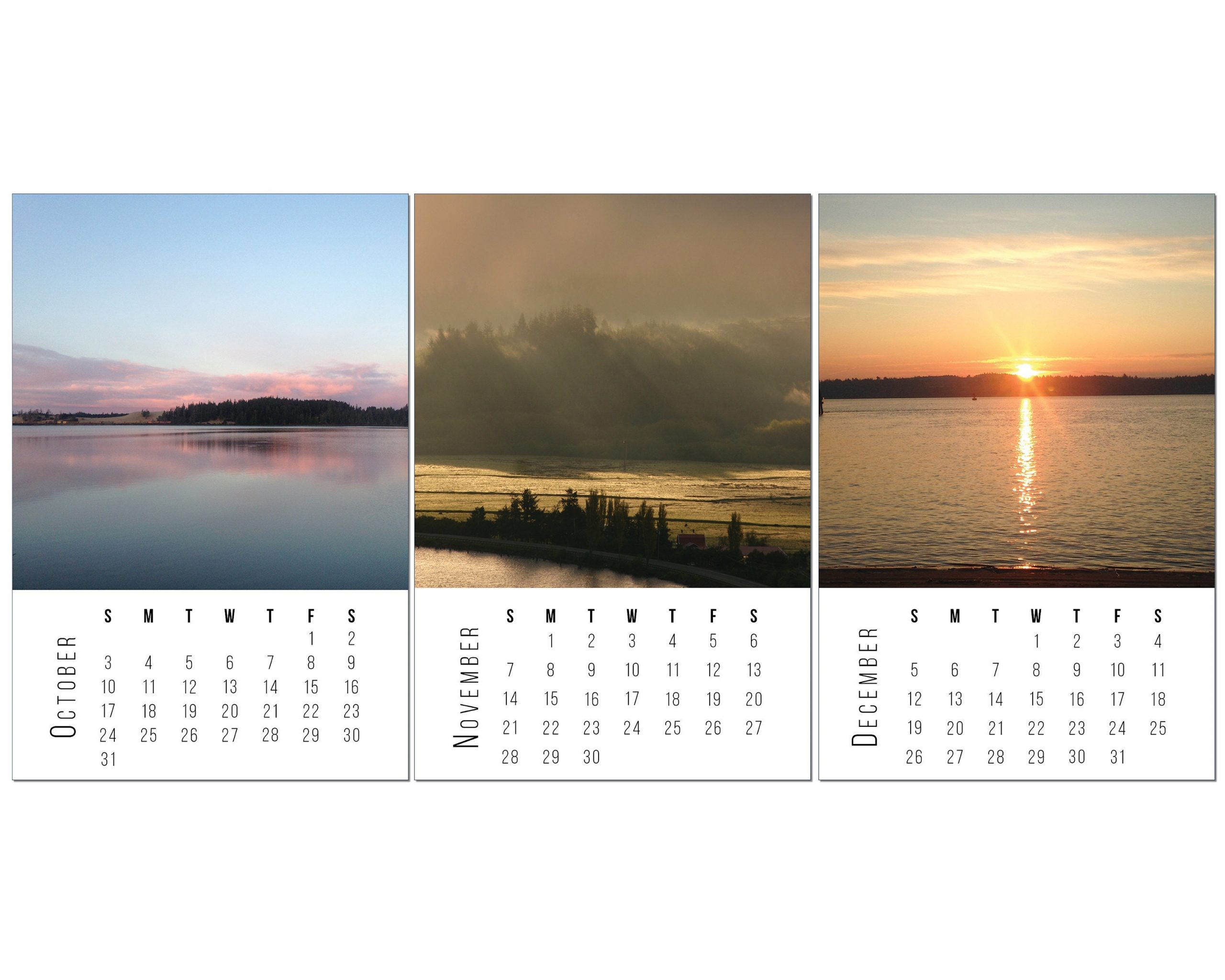 sunrise sunset mini desk calendar for 2021 printable 3