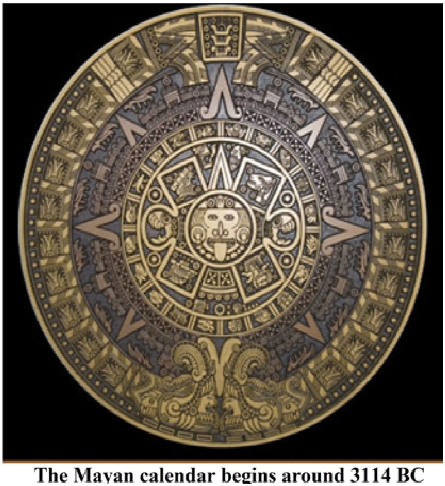 The Mayan Calendar Begins Around 3114 Bc The Long Count