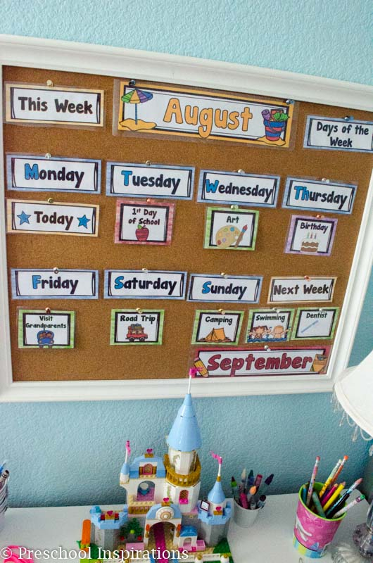 the perfect first calendar for the home or classroom