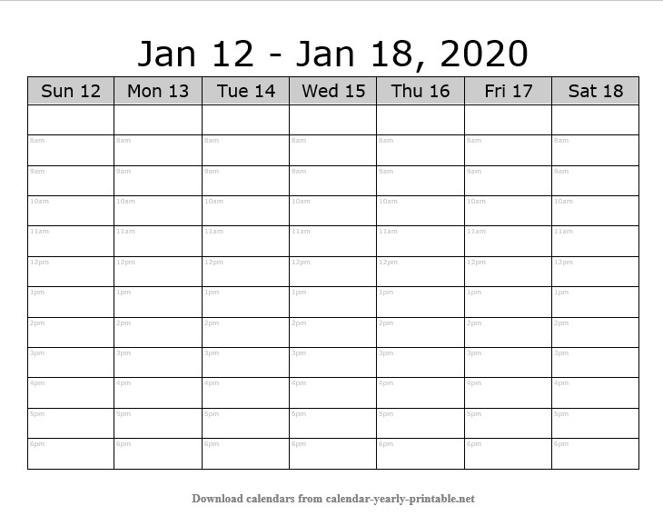 Tips To Make Best Weekly Calendar With Time Slots 10