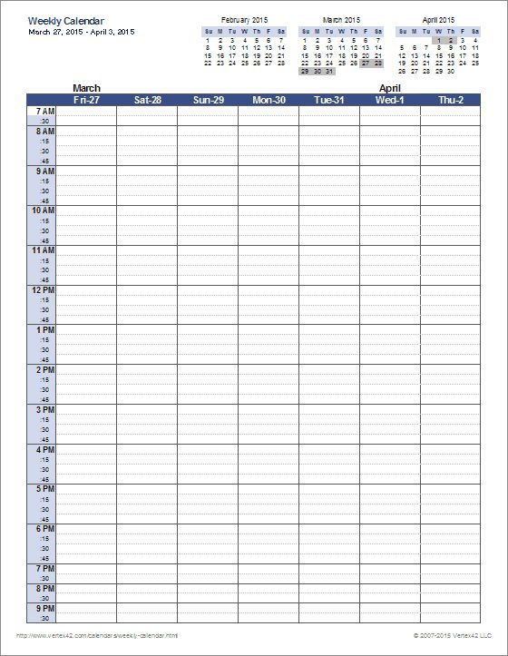 Weekly Calendar Template One Of My Favorites Been Using It For Years Mm Weekly Calendar