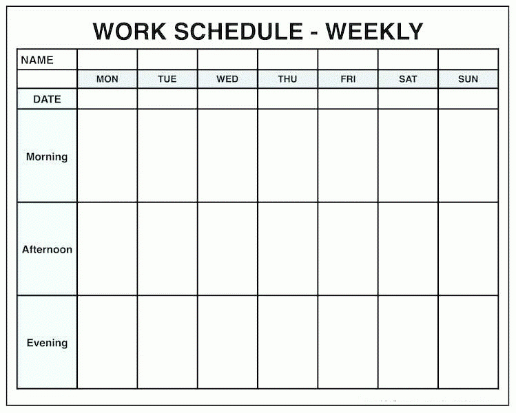 Weekly Calendar With Time Slots Word