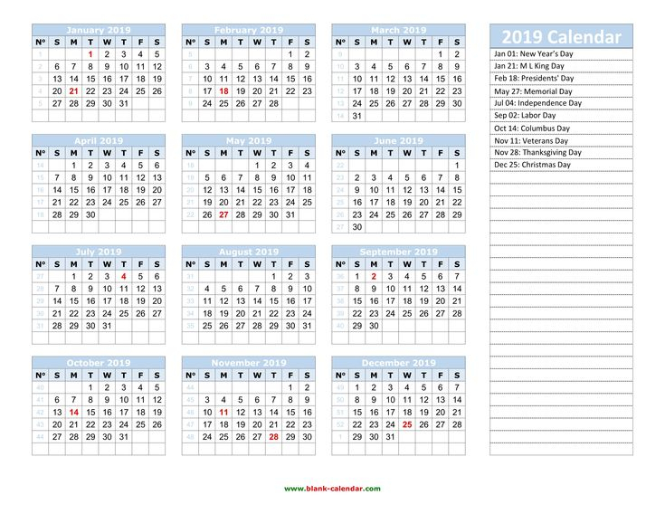 yearly calendar 2019 free download and print catch check