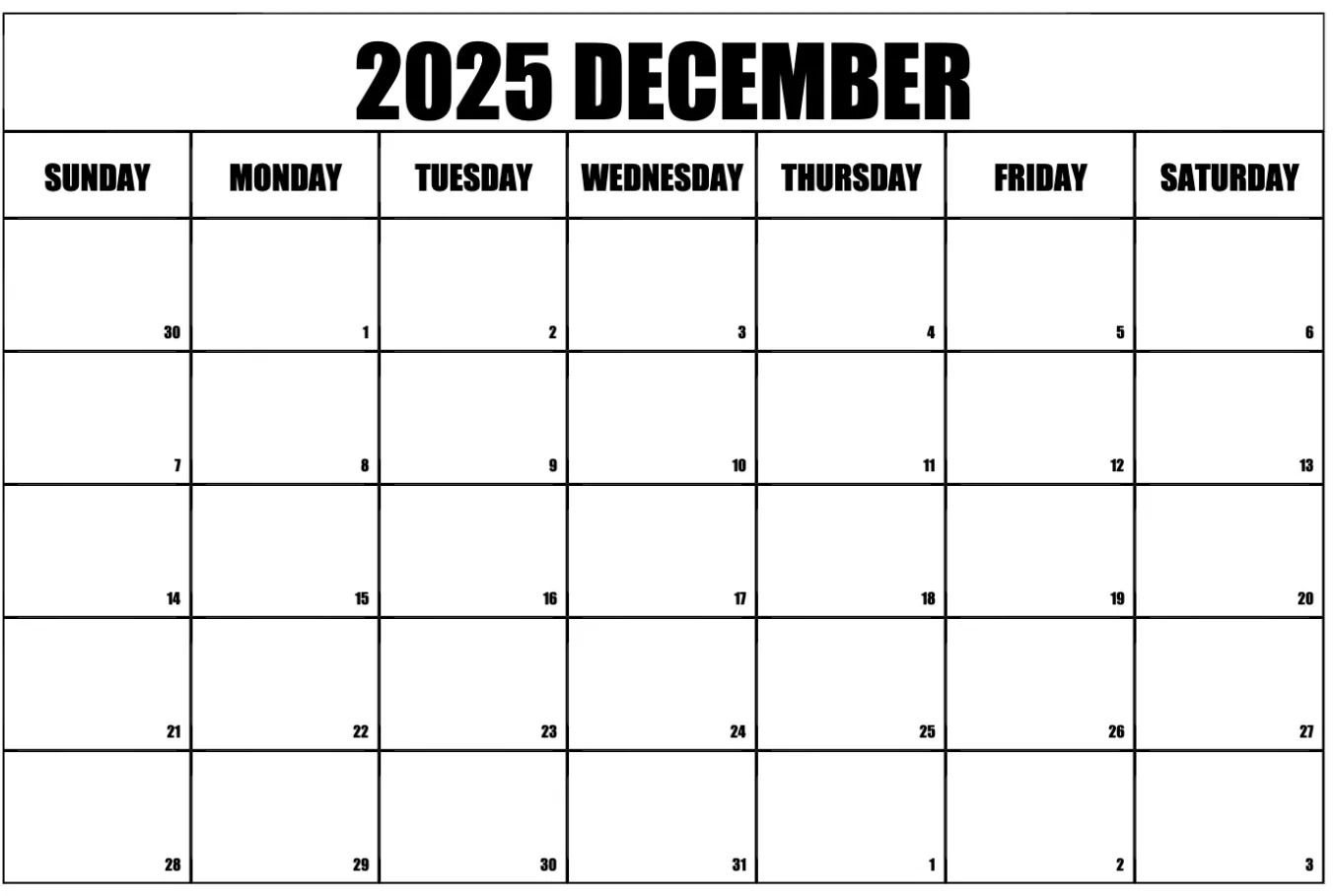 December 2025 calendar PNG for digital planning with holiday layout