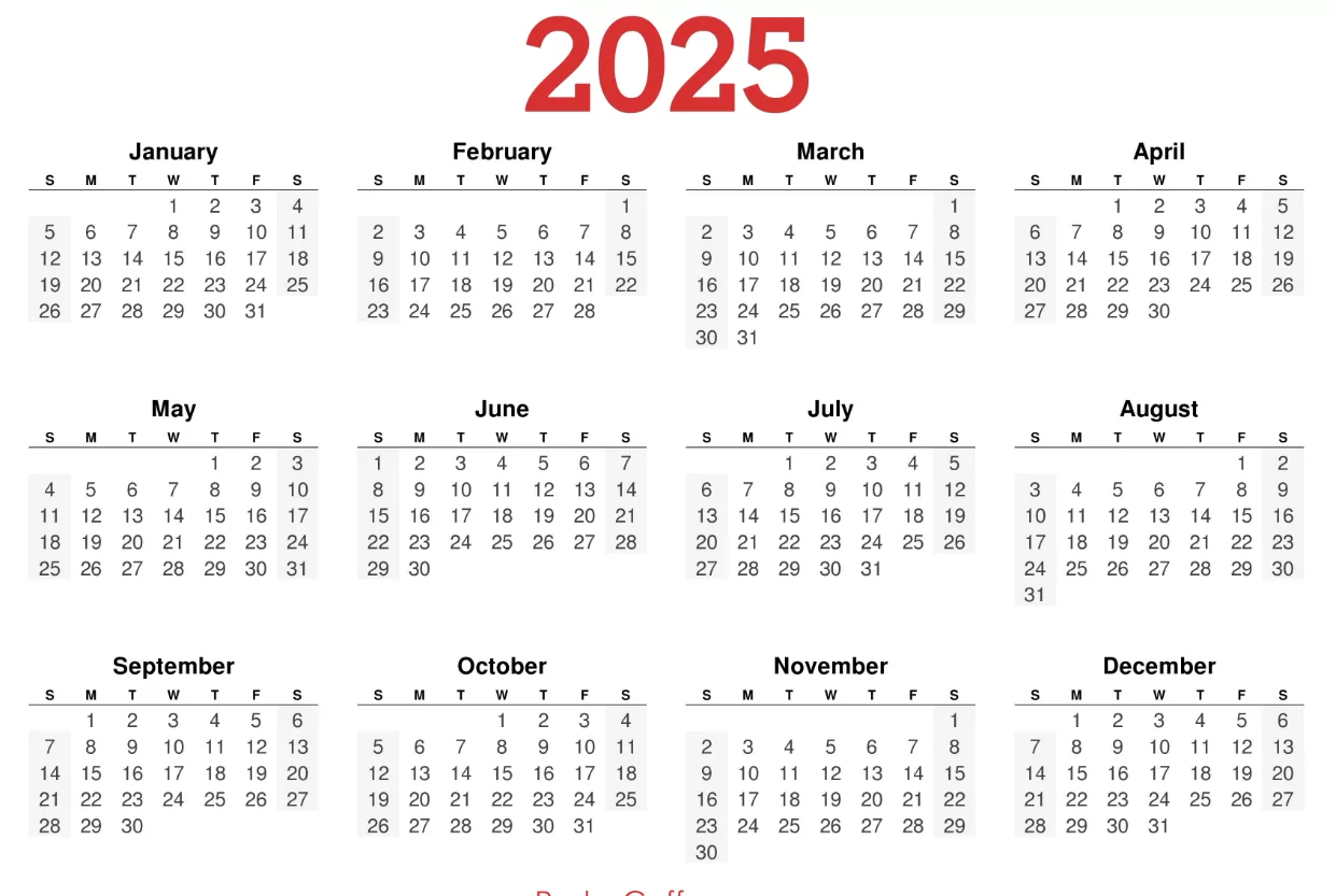 2025 Canada Holidays Calendar printable calendar image