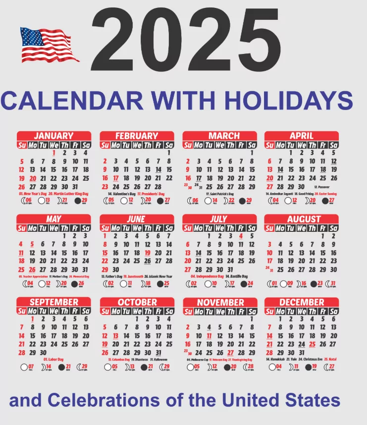Complete 2025 USA Public Holidays Schedule