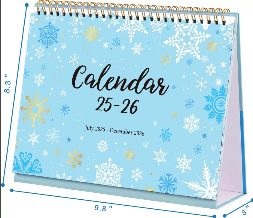 stand alone desk calendar 2026 office workspace