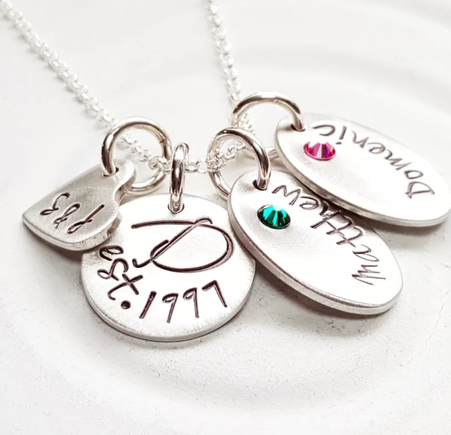custom birthstone necklace Mother's Day 2026 family photo keepsake