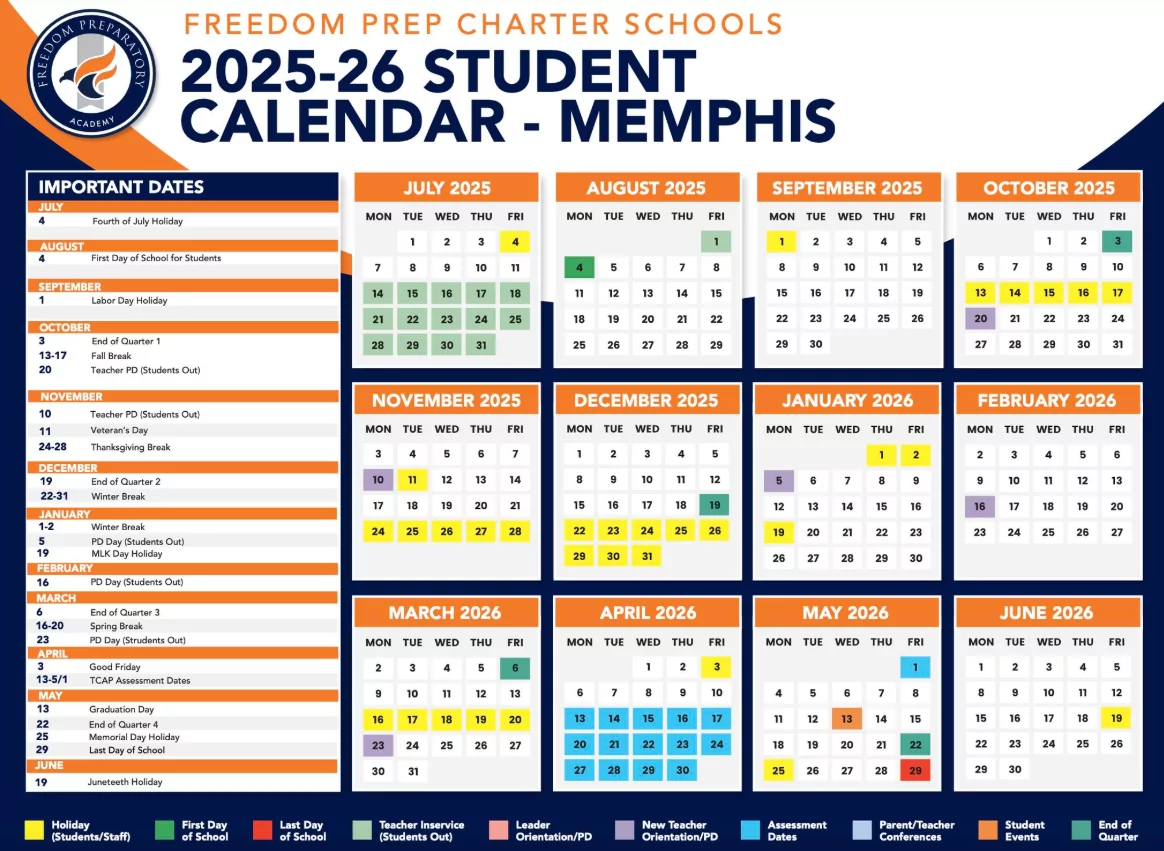 school preparation calendar 2026