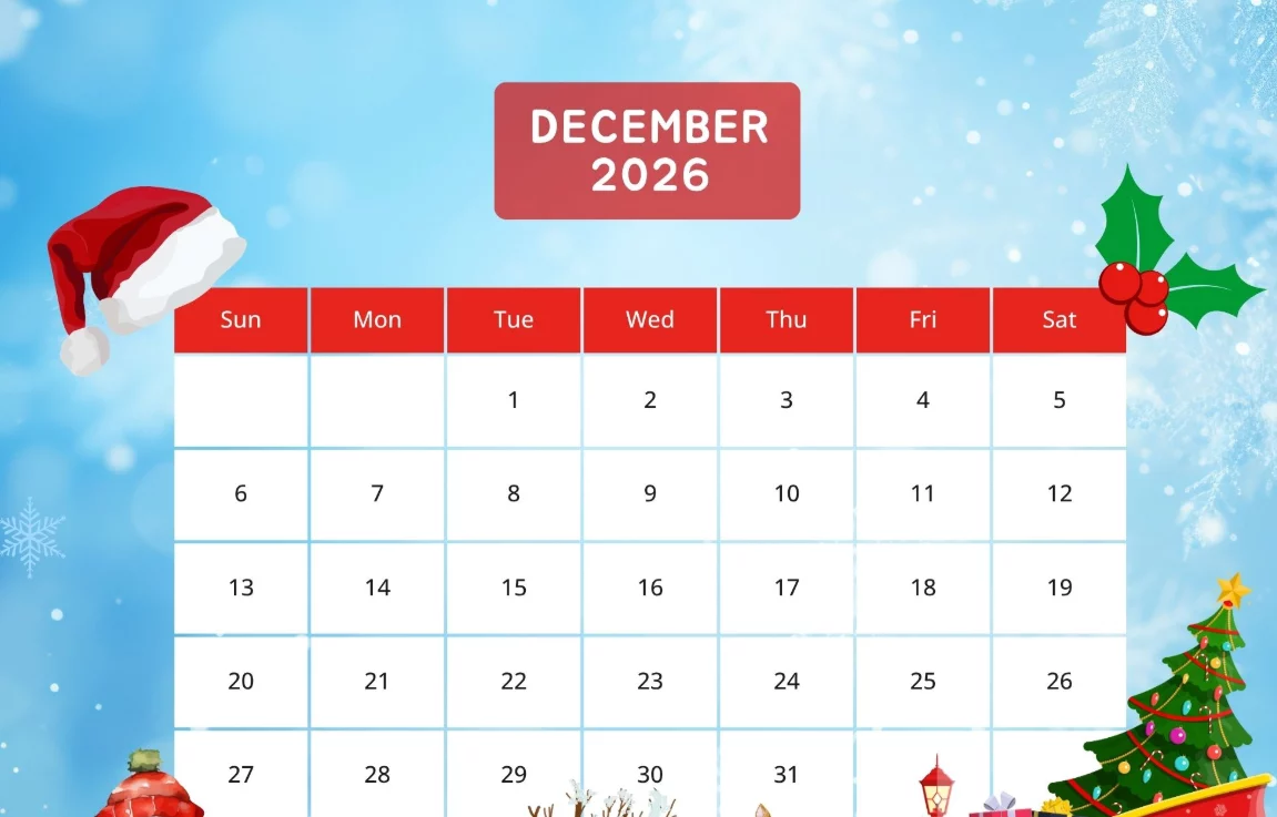 Christmas Advent Calendar 2026 holiday season December traditions family